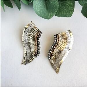 Leather Wing Earrings
